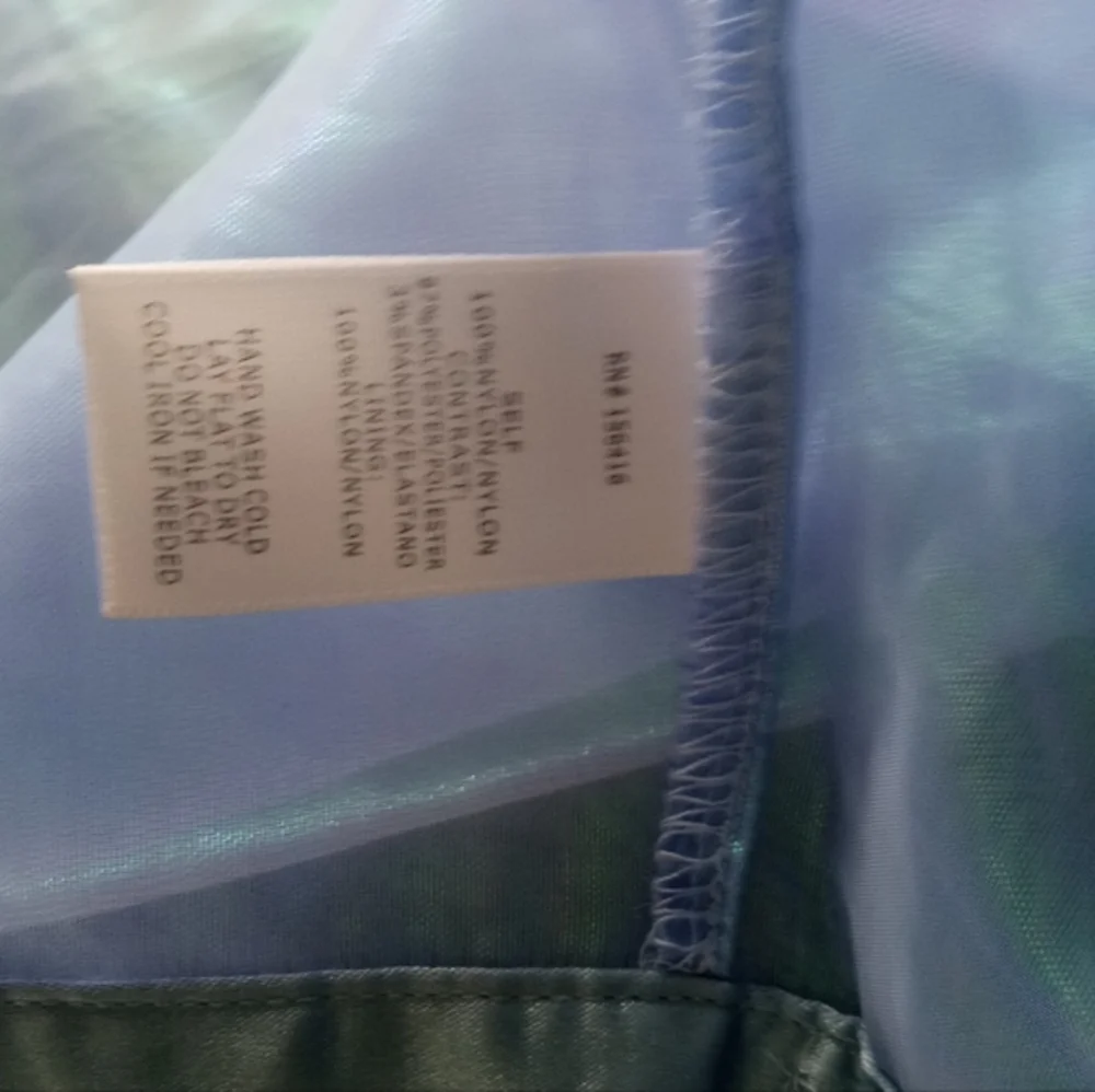Fashion Nova Iridescent Blue Jacket - Picture 8 of 8